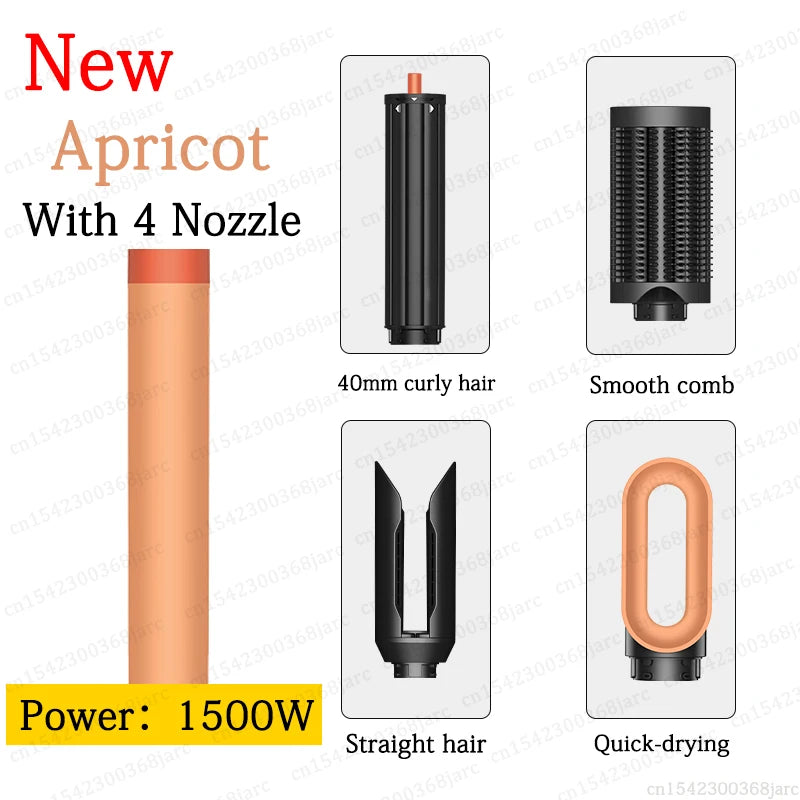 SenCiciMen X9 Multi Hair Styler Curling Iron Hair Hot Air Brush Curling Barrel Hair Dryer Salon Professional Curly Hair Styler Oasis Select New 4 in 1 Apricot China Mainland EU