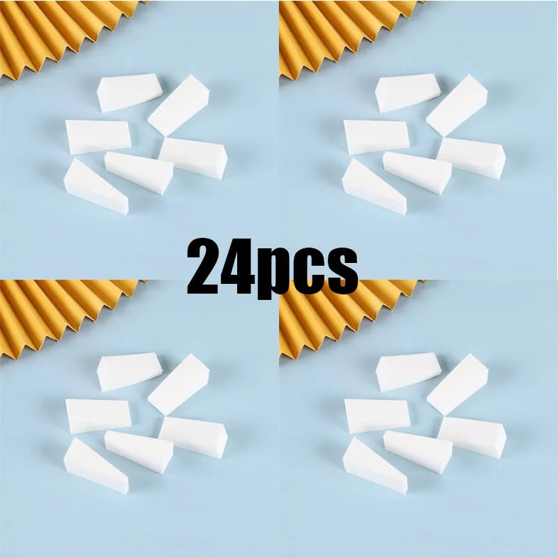 6/12/24/36pcs Makeup Foundation Sponge Makeup Cosmetic Puff Powder Smooth Beauty Cosmetic Make Up Sponge Puff Oasis Select 24pcs