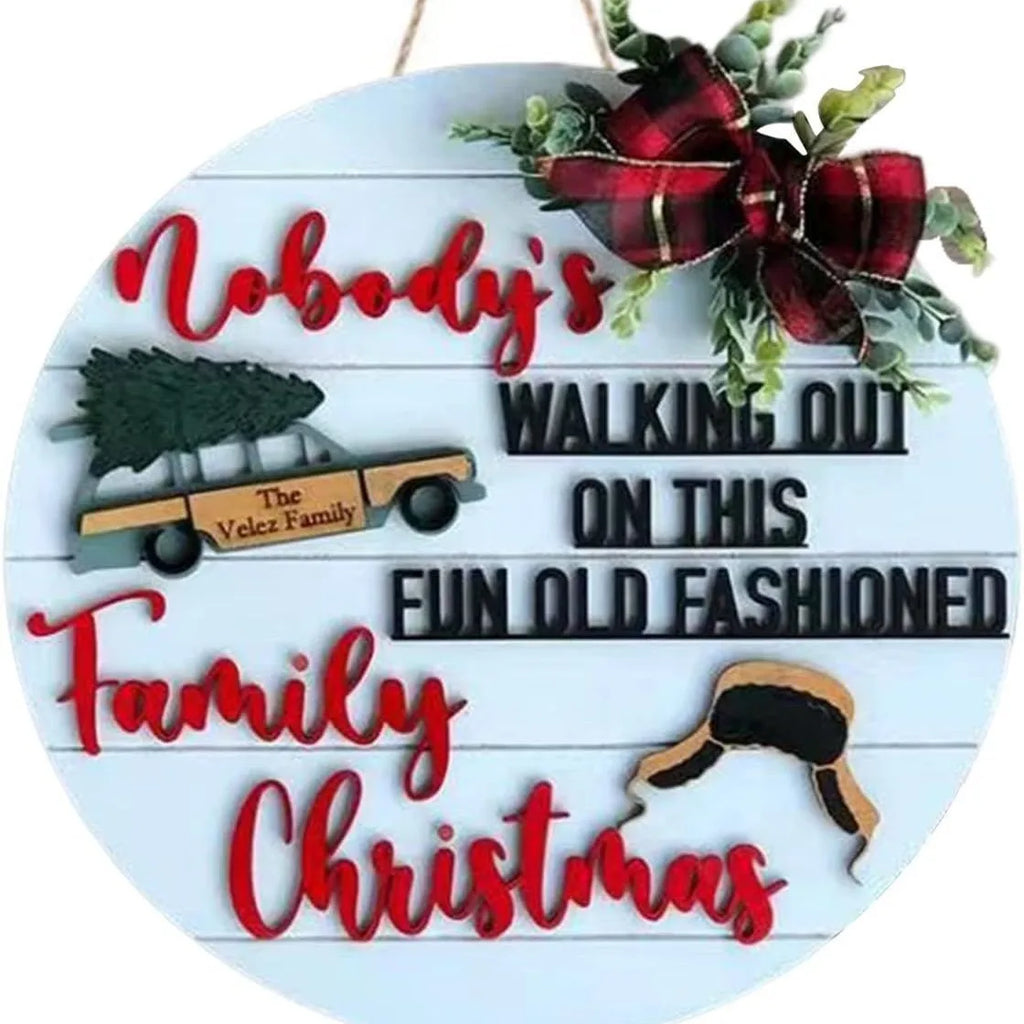 Fun Front Door Sign Christmas Decorations Wreaths Party Supplies Wooden Crafts Door Listing Oasis Select C