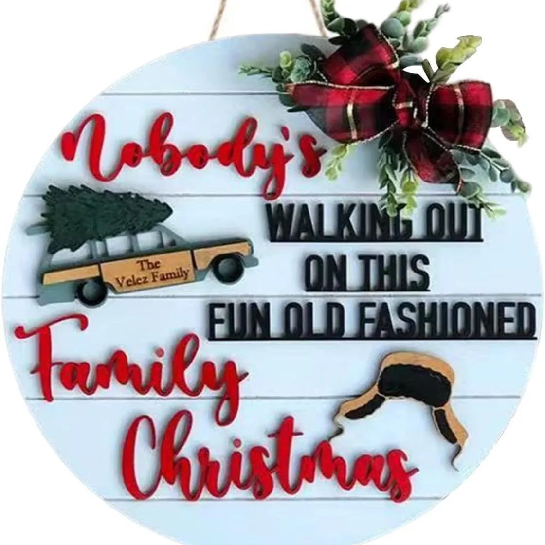 Fun Front Door Sign Christmas Decorations Wreaths Party Supplies Wooden Crafts Door Listing Oasis Select C