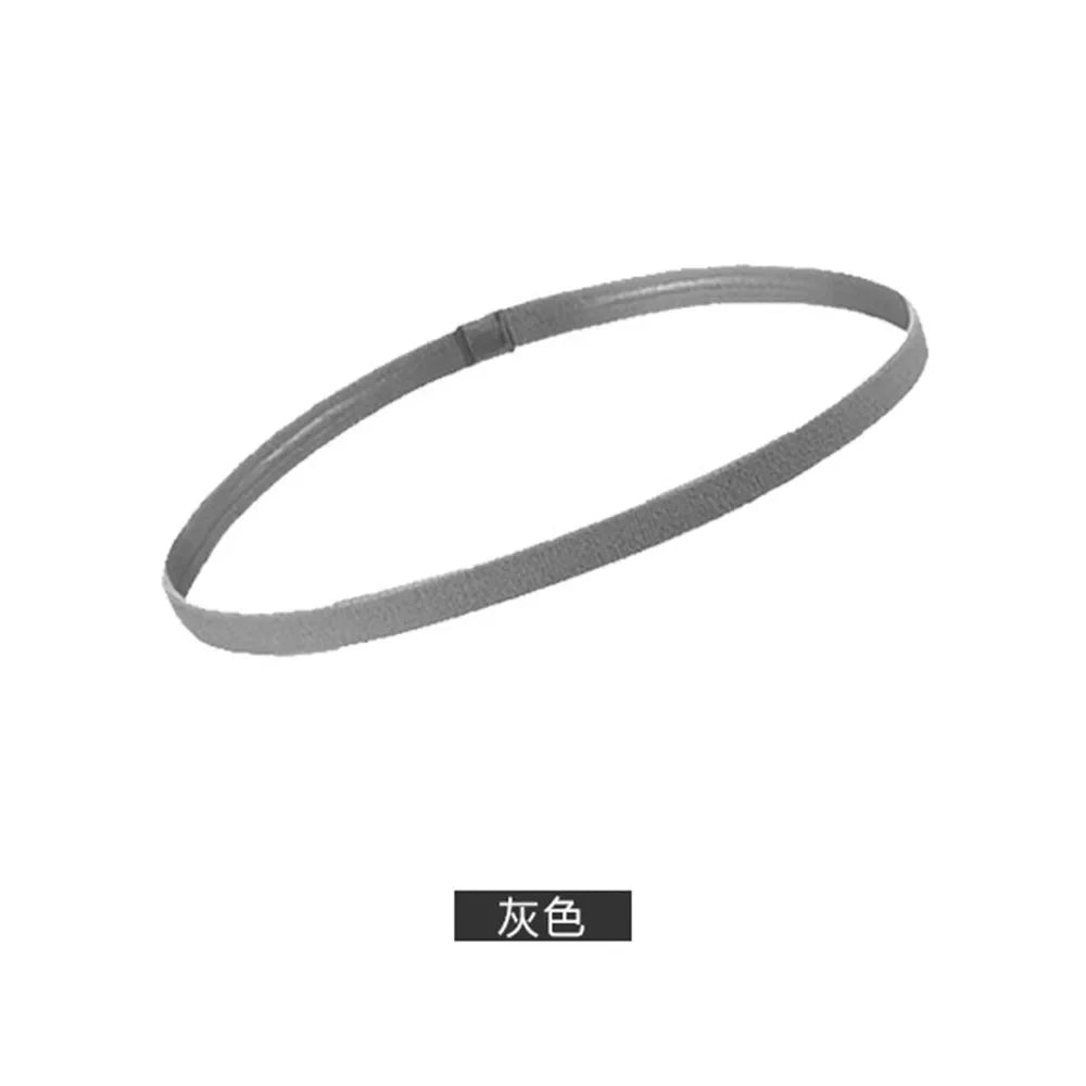 1/4Pcs Women Men Yoga Hair Bands Sports Fitness Headband Girls Sport Anti-slip Elastic Rubber Sweatband For Football Running Oasis Select 1pc-grey