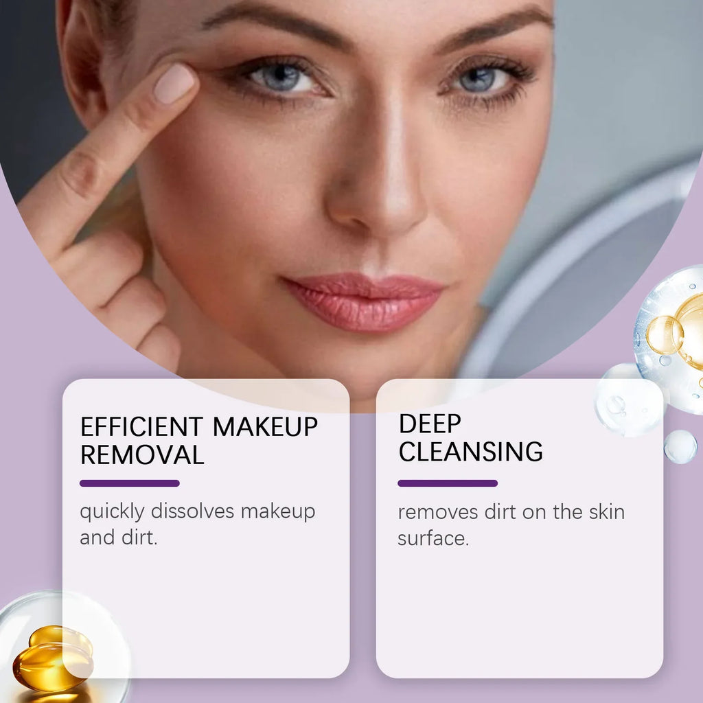 Grape Seed Cleansing Oil Makeup Remover – Sensitive Skin Facial Cleansing Oil Oasis Select