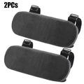 Soft Armrest Cushion PP Sponge Foam Armrest Cushion 1/2PCS for Home Office Chair Computer Gaming Elbow Pad Removable Washable Oasis Select Black-2PCS 23.5x7.5x3cm