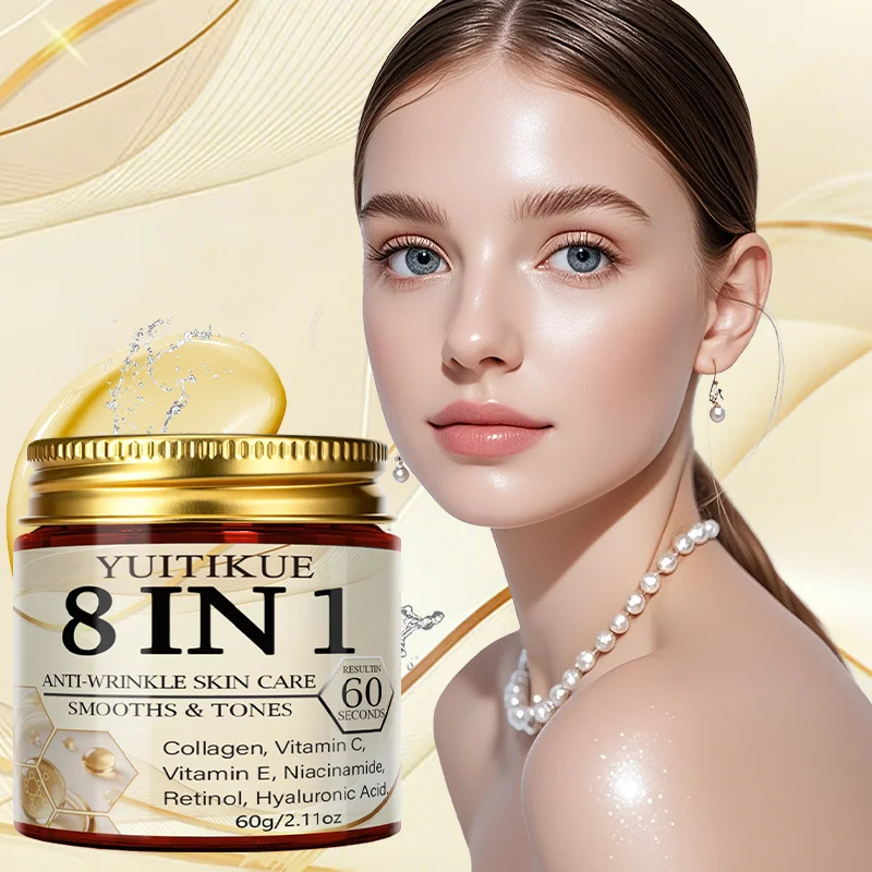 YUITIKUE 8-in-1 Face Cream – Collagen, Retinol & Niacinamide