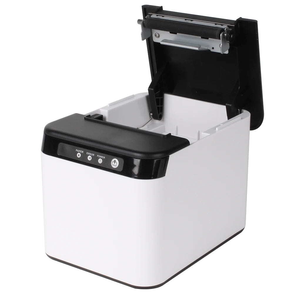 80mm Receipt Printer ESC/POS Thermal Printer Desktop Direct Print USB+LAN Connection High Efficiency with Auto Cutter LargePaper Oasis Select