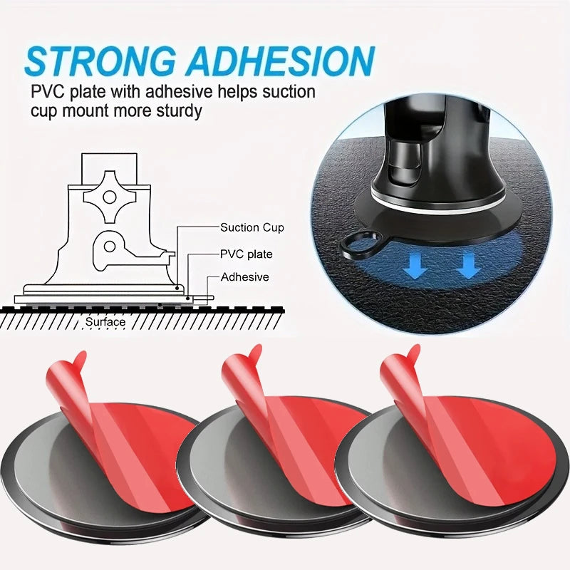 Waterproof Universal Self Adhesive Sticker Phone Stand Bracket Stickers Mobile Phone Sticker for Car Dashboard Suction Cup Base Oasis Select