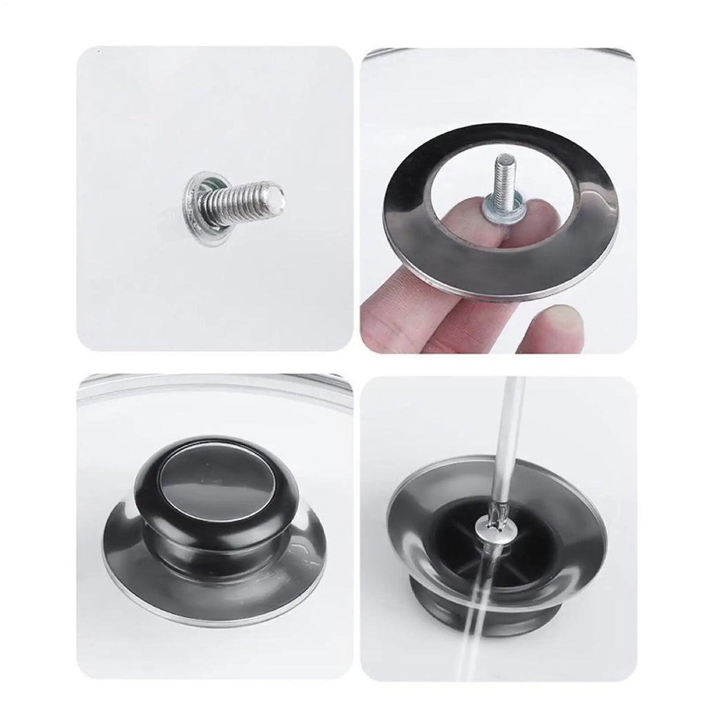 1PC Kitchen Handle Cookware Knob Cover Glass Bottom Cover Pressure Cookers Universal Pot Lid Handle Interchangeable Handles Oasis Select