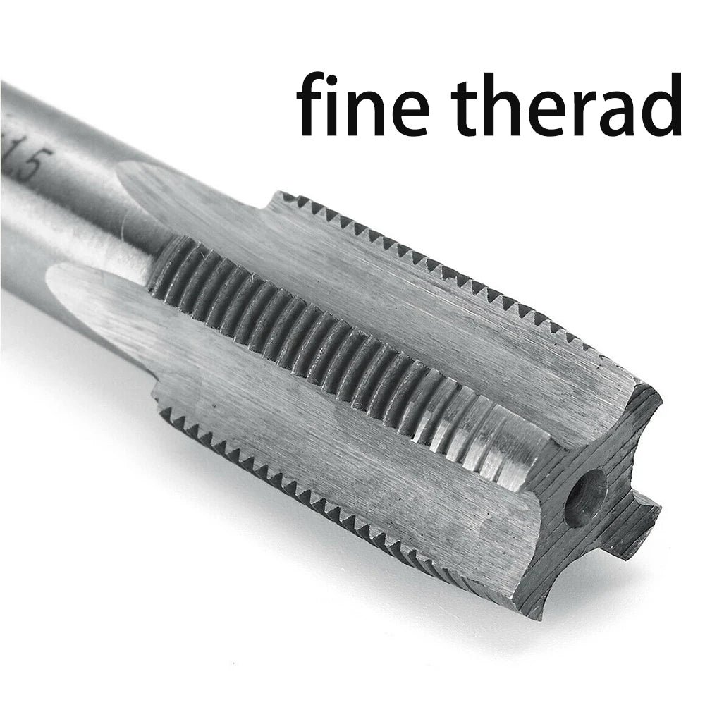 2Pcs Right Hand Thread Tap Straight Fluted Fine Threaded Metric Hand Tap M12 M14 M16 18 M20 1.5mm Hand Tools Oasis Select