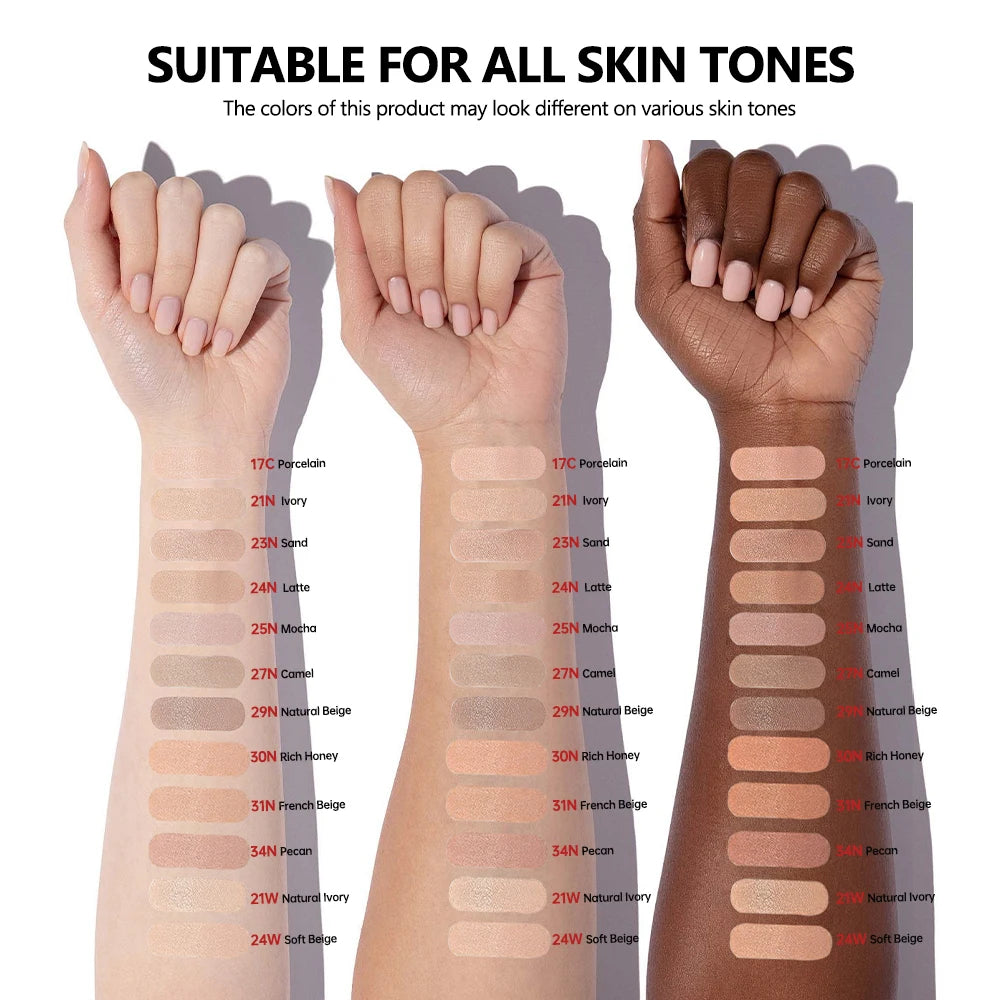 Sun Protectio Air Cushion Foundation 12 Colors CC Cream Concealer Whitening Makeup Waterproof Cosmetics Brighten Face Base Tone Oasis Select