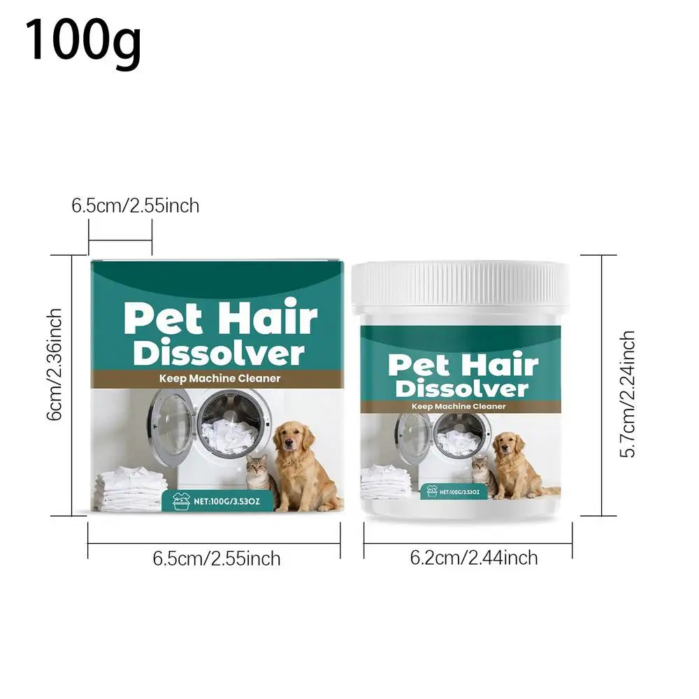 Pet Hair Dissolver Gentle Deep Cleaning Dissolving Agent Dog & Cat Hair Remover Dissolver for Clothes Odor Stain Laundry Washer Oasis Select Other