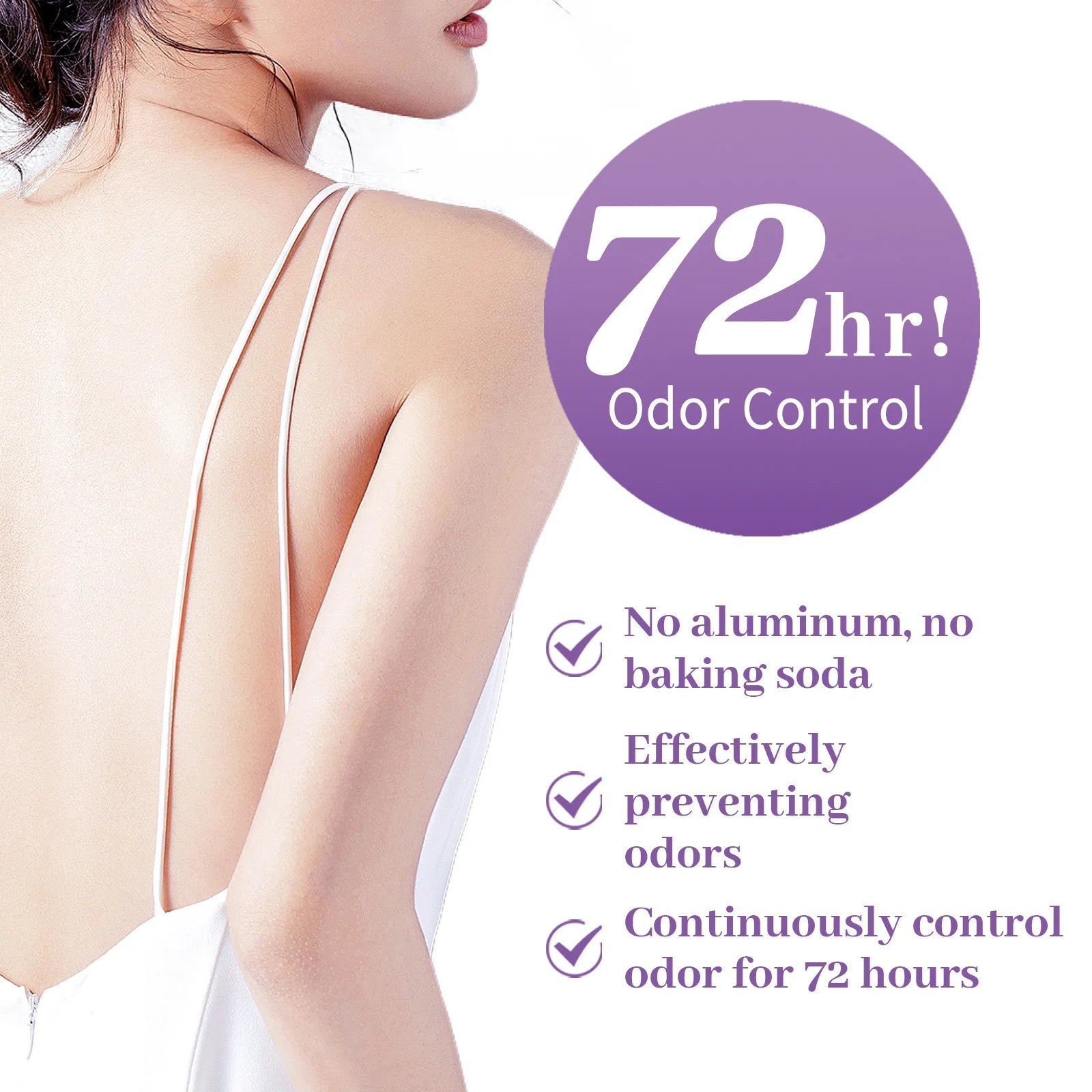 Whole Body Deodorant Stick 72 Hour Odor Control Long-Lasting Fragrance Armpit Odor Remove Sweat Refreshing Antiperspirant Stick Oasis Select