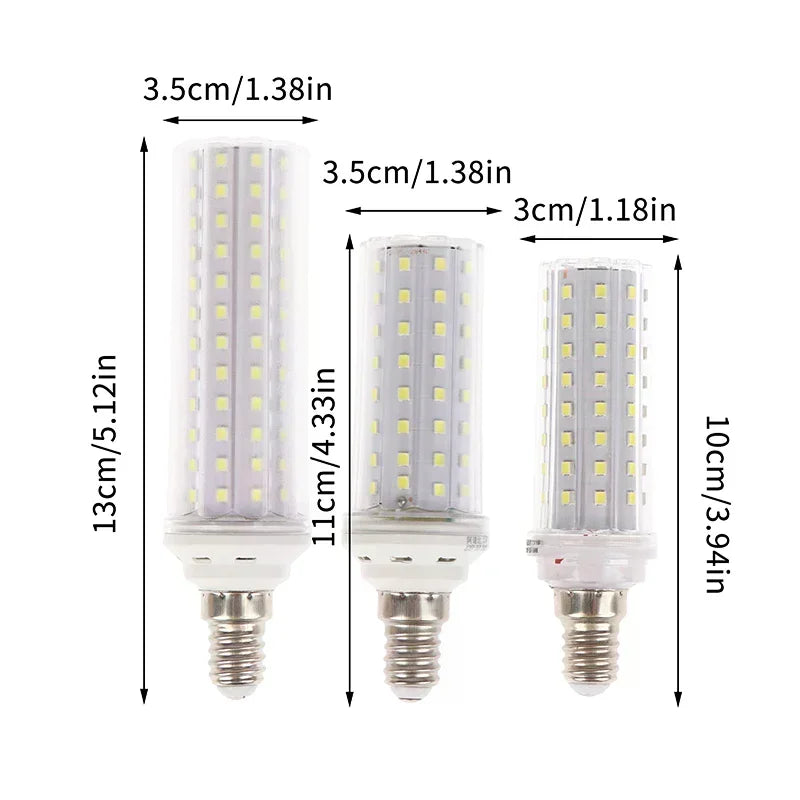 E27 E14 18W 20W 30W LED Lamp Corn Bulb AC85-265V No Flicker 2835 SMD LED Candle Bulb Corn Lamp Light Bulbs Home Light Oasis Select