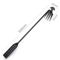 4 Teeths - Multifunctional Hand Weeder for Garden - Durable & Portable Garden Weeding Tool for Vegetable Gardening & Farm Planti Oasis Select Silver