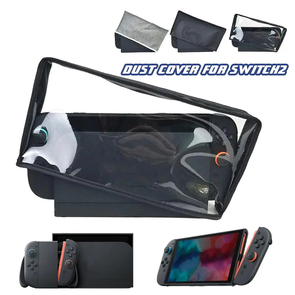 Nintendo Switch 2 Dock Dust Cover – Transparent Protective Sleeve
