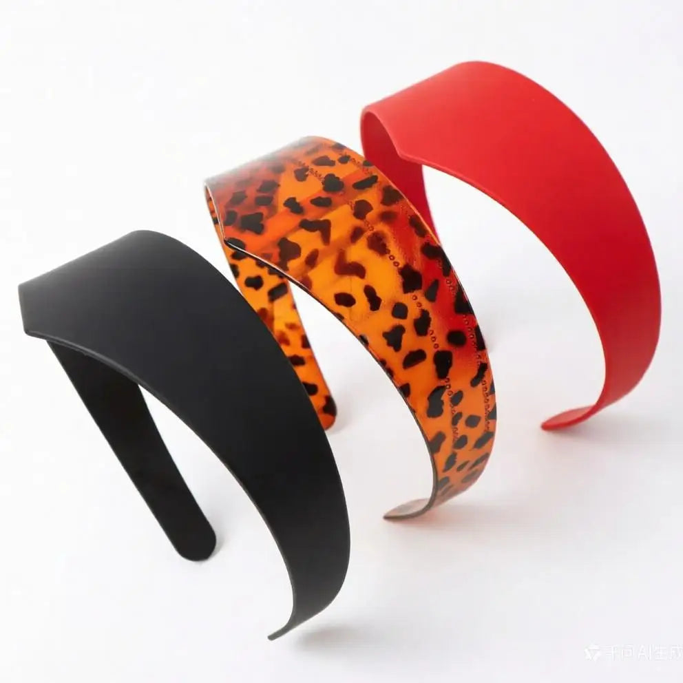 Wide Headband for Women Leopard Print Non-slip Hair Hoop Minimalist Fashion Headwear Daily Styling Hair Accessories Oasis Select