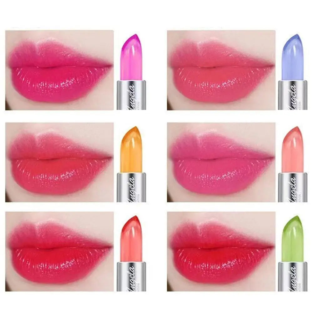 Crystal Jelly Lipstick,Magic Color Changing Lipstick, Moisturizing Temperature Color Changing Lip Gloss,Nourishing Lip Balm Oasis Select