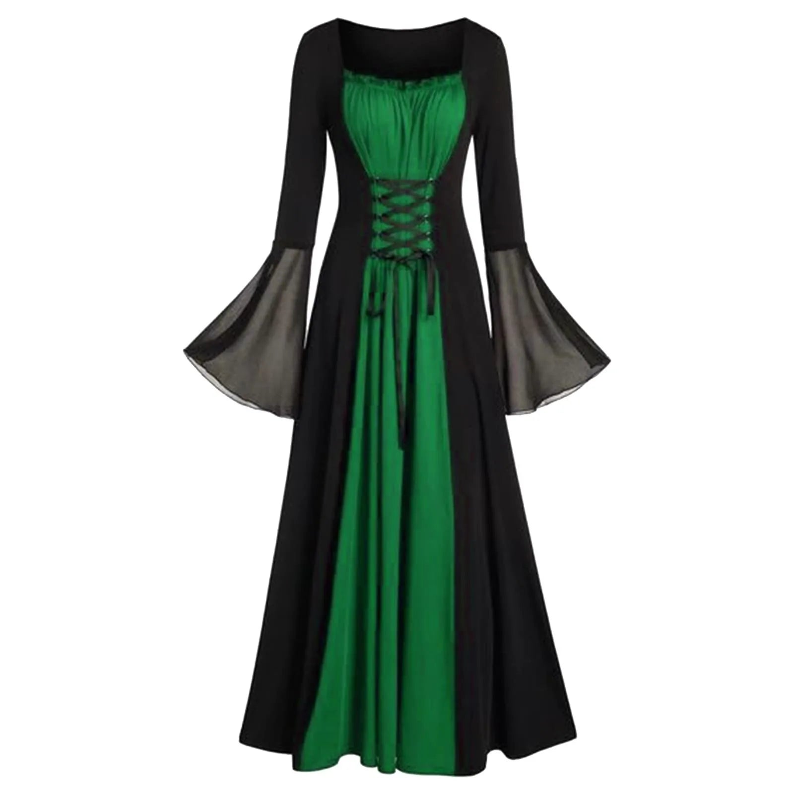 Plus Size Gothic Medieval Hooded Maxi Dress | Halloween Cosplay Gothic Costume Dress Oasis Select