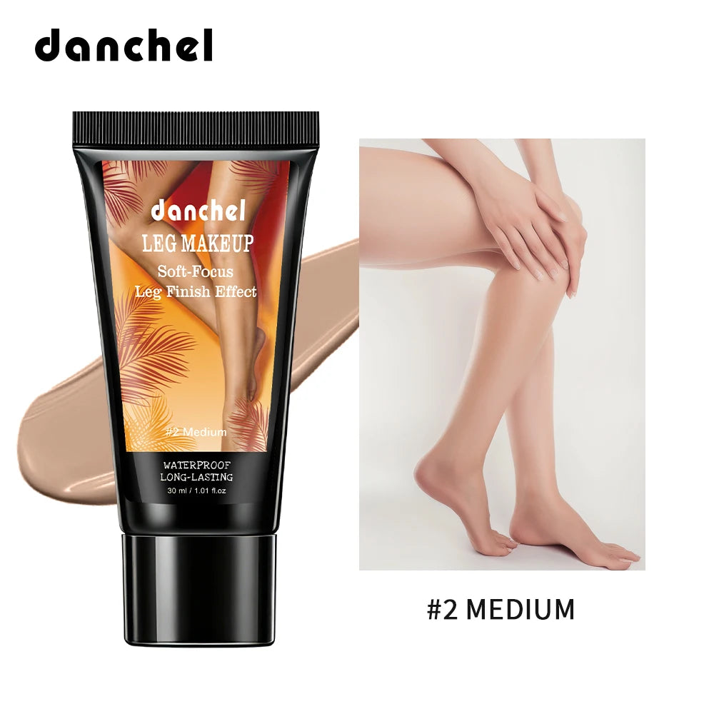 3 Colors Leg Makeup Medium Airbrush Leg Effect Body Foundation Waterproof Sweatproof Cover Scars Varicose Veins Tattoo Even Skin Oasis Select 2Medium Tan