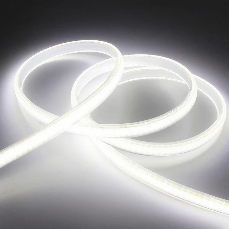 COB LED Light Strip AC 220V LED Strip Light IP67 Waterproof Outdoor LED Light Strip 0.5M-30M 360 LEDs/M Decor For Room With Plug Oasis Select