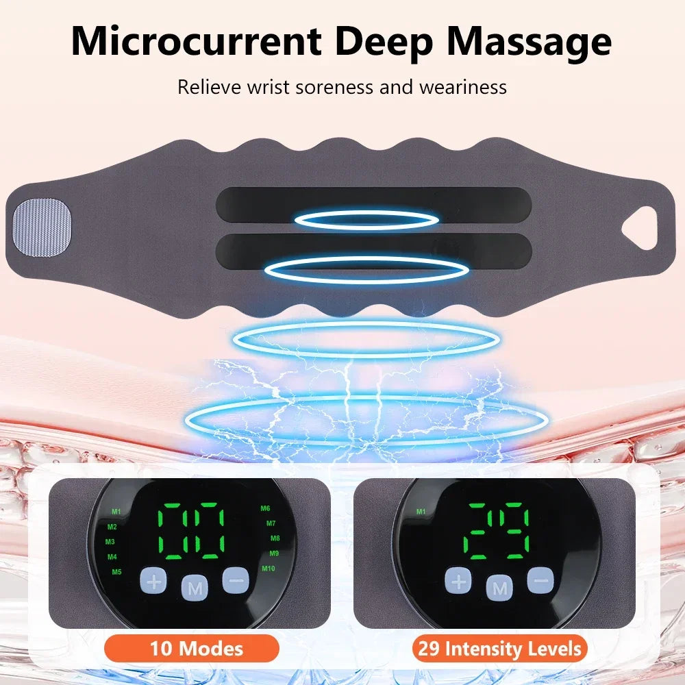 EMS Wrist Massager – 10 Modes, 29 Levels, USB Rechargeable