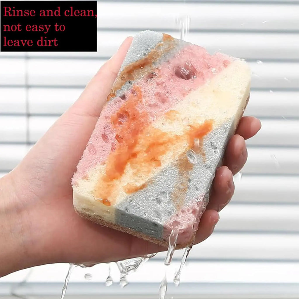 Dual Sided Dish Sponge Colorful Cellulose Sponges for Kitchen Utensil Cleaning Scouring Pads Household Cleaning Tool Oasis Select