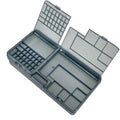 Double Layer Electronic Parts Storage Box | Multi-Grid Organizer
