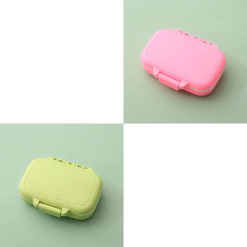 1 Mini Portable Pills Organizer Case 3 Grids Pillbox Tablet Storage