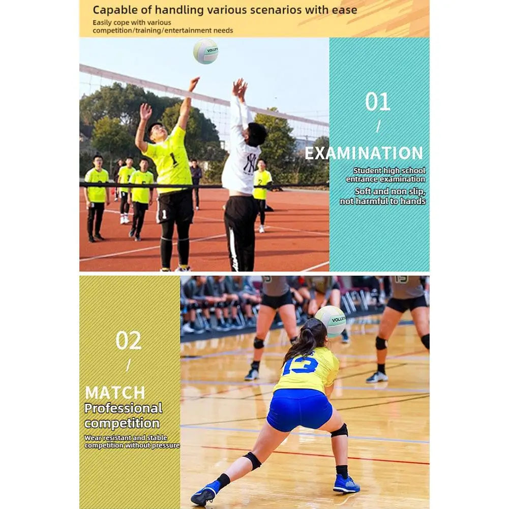 2025 NEW Volleyball Official Size No.5 Machine Sewing Soft Beach Air Volleyball Professional Match Balls For Beginner Teenager Oasis Select