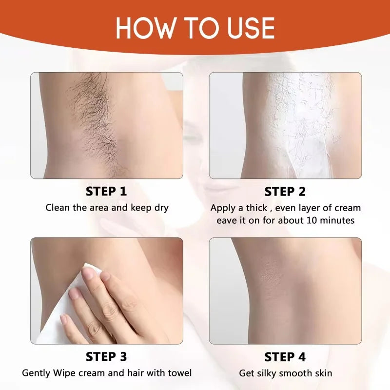 SADOER Hair Removal Cream & Growth Inhibitor – Body & Face Hair Removal Cream Oasis Select