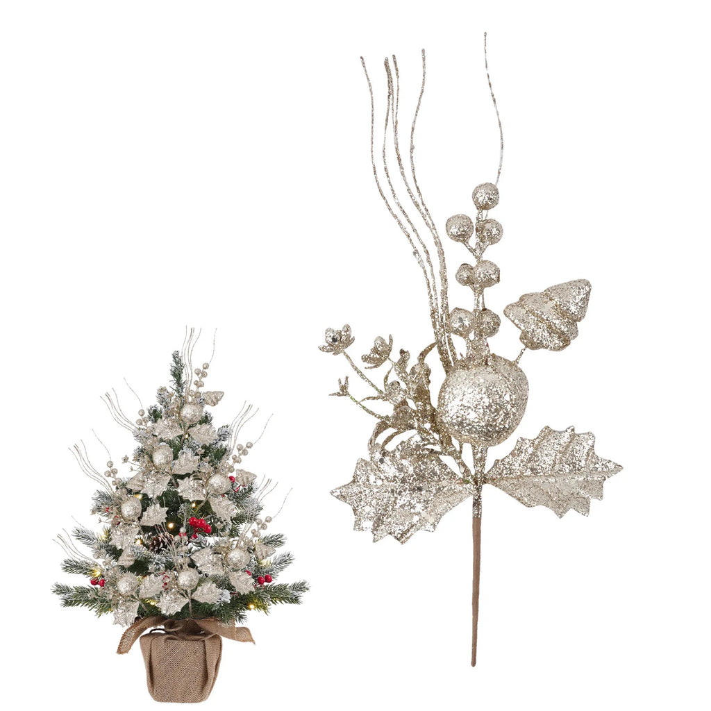 Sparkling Christmas Tree Decorative Picks – Holiday Decor