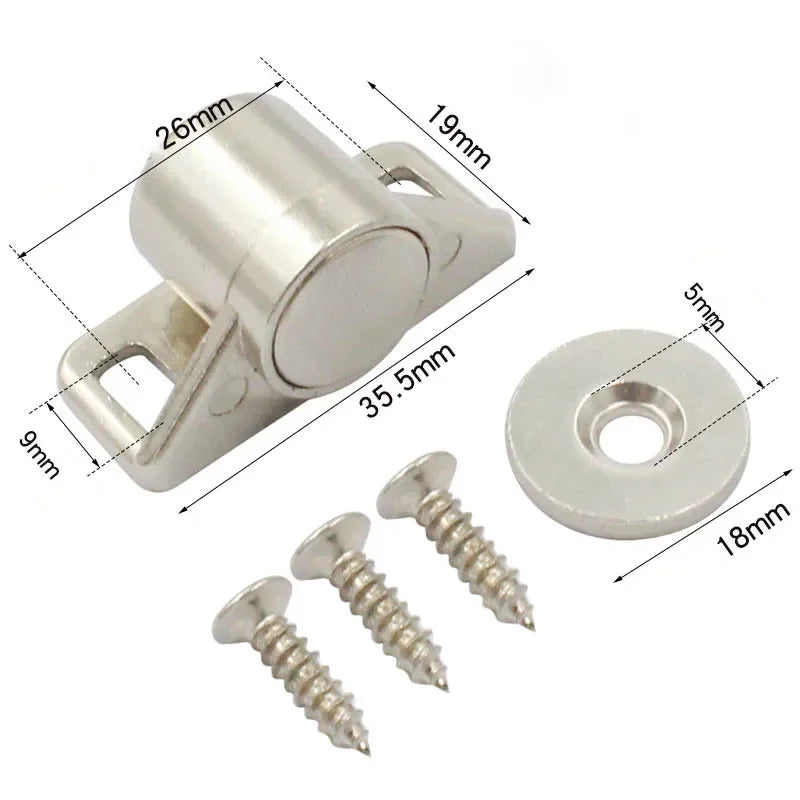 Magnet Cabinet Door Catches Ultra Thin Cupboard Closer Door Stopper Home Furniture Hardware Accessories Oasis Select