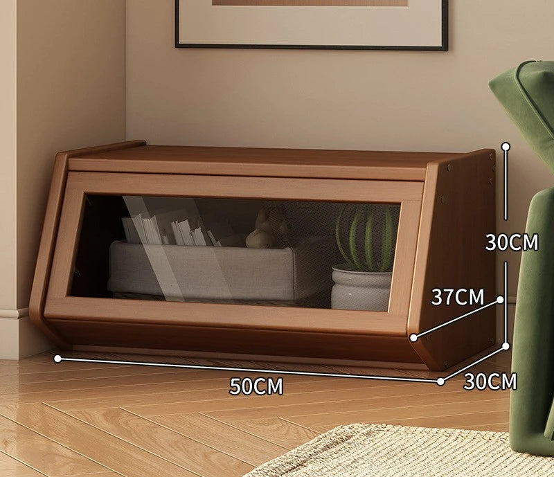 Bookshelf Shelf Floor-to-ceiling bookcase Household children's simple storage display cabinet with door dust-proof wall locker Oasis Select 50CM