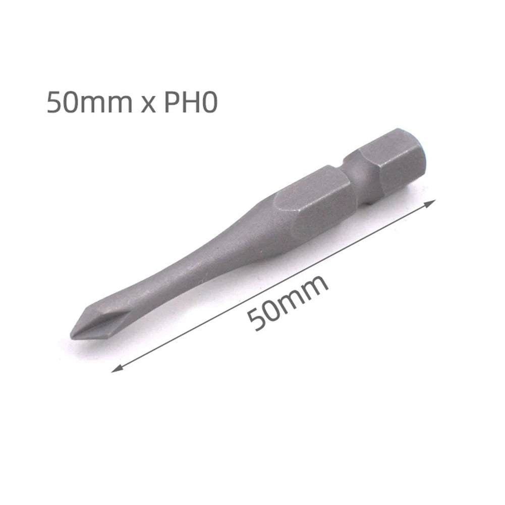 50mm Hex Screwdriver Bits Set – PH1 PH2 PH3 & Slotted SL3–SL6 Screwdriver Bit Set Oasis Select PH0