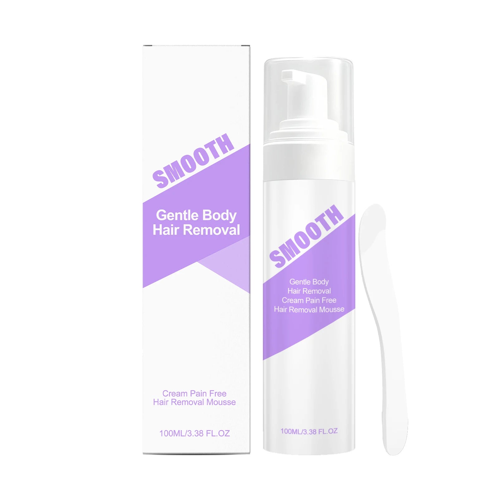 Painless Hair Removal Mousse – Depilatory Cream & Growth Inhibitor Depilatory Hair Removal Mousse Oasis Select 100ml boxed