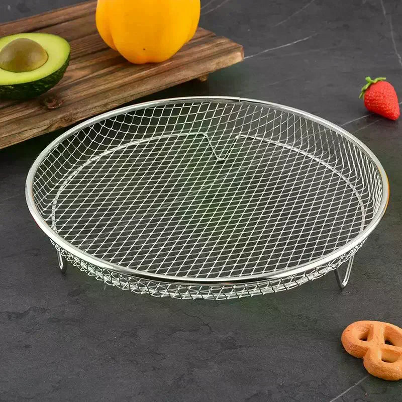 Air Fryer Grille Suitable For Air Fryers Oven Grill Stainless Steel Stackable Grill Kitchen Utensils Cook Multiple Foods Oasis Select