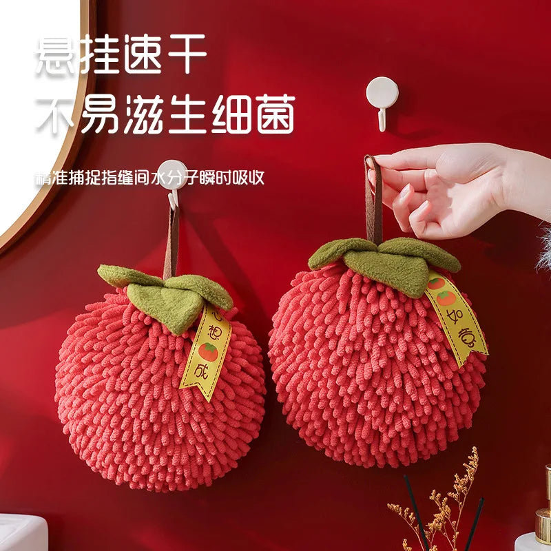 Thickened Fruit Hand Towels, Absorbent Handball Towels Kitchen and Bathroom Hand Towels Oasis Select