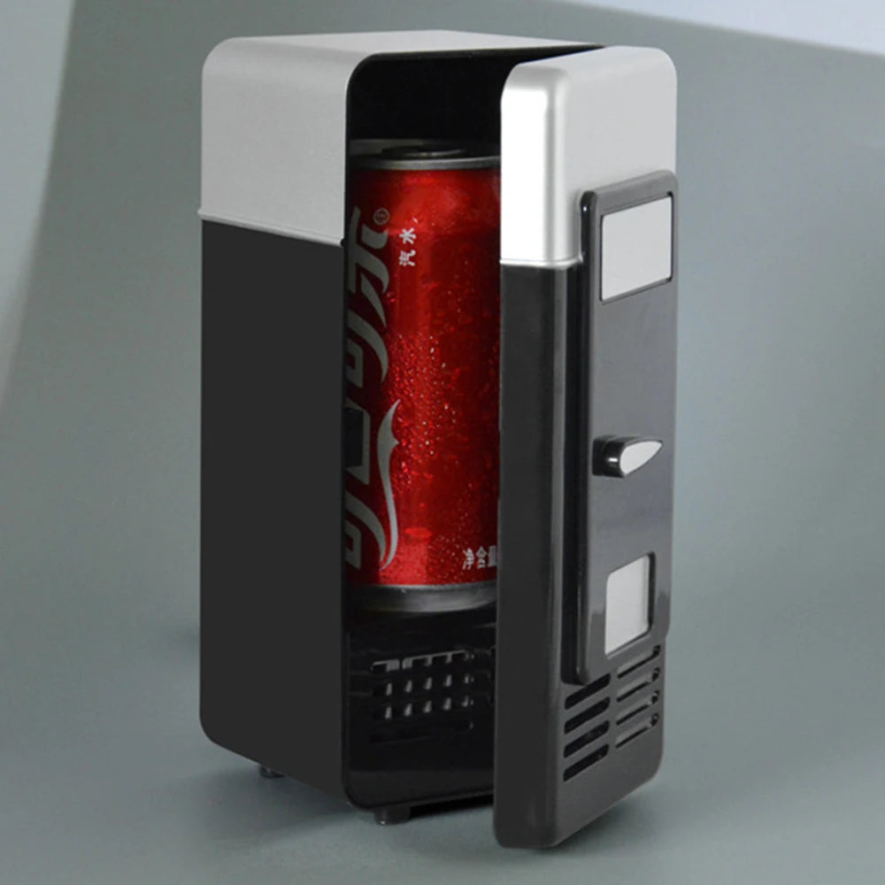 USB Mini Fridge – Portable Desk Cooler & Warmer for Drinks