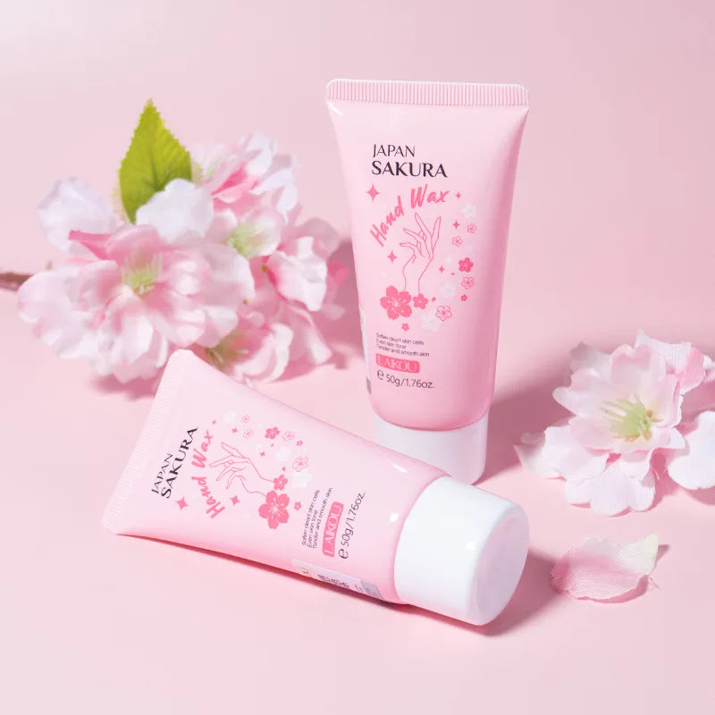 LAIKOU Sakura Hand Wax Mask – Exfoliating & Moisturizing Hand Peeling Mask Oasis Select