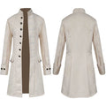 Men's Medieval Gothic Frock Coat | Victorian Renaissance LARP Costume Frock Coat Oasis Select White XL