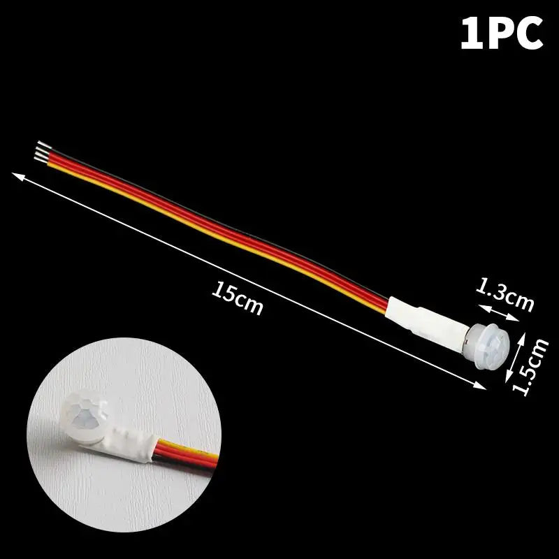 LED PIR Motion Sensor for Cabinet Closet Stairs Hallway, 1/2/3Pcs, DC3-24V, Auto On/Off, Infrared Human Body Detection Oasis Select B1
