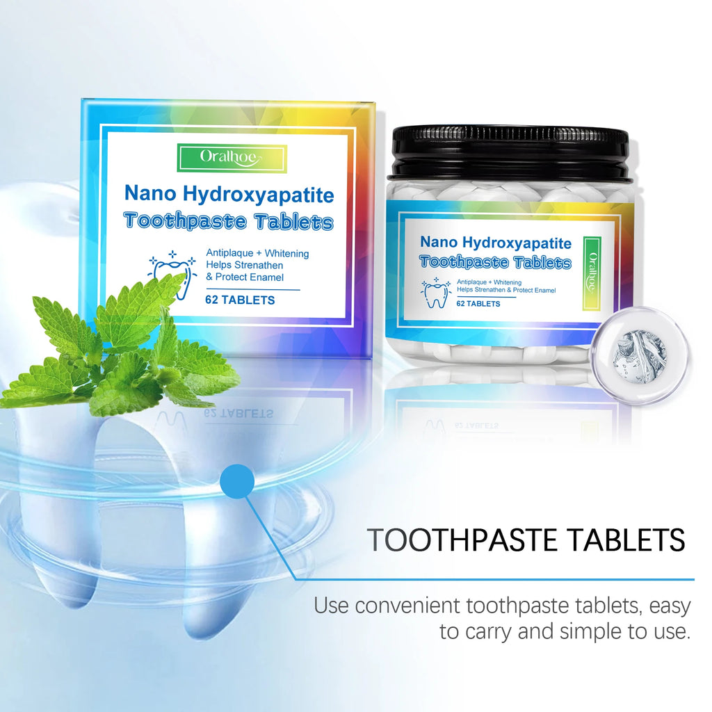 Mint Toothpaste Tablets:Portable cleaning and teeth-care toothpaste tablets for fresh breath, stain removal and odor elimination Oasis Select