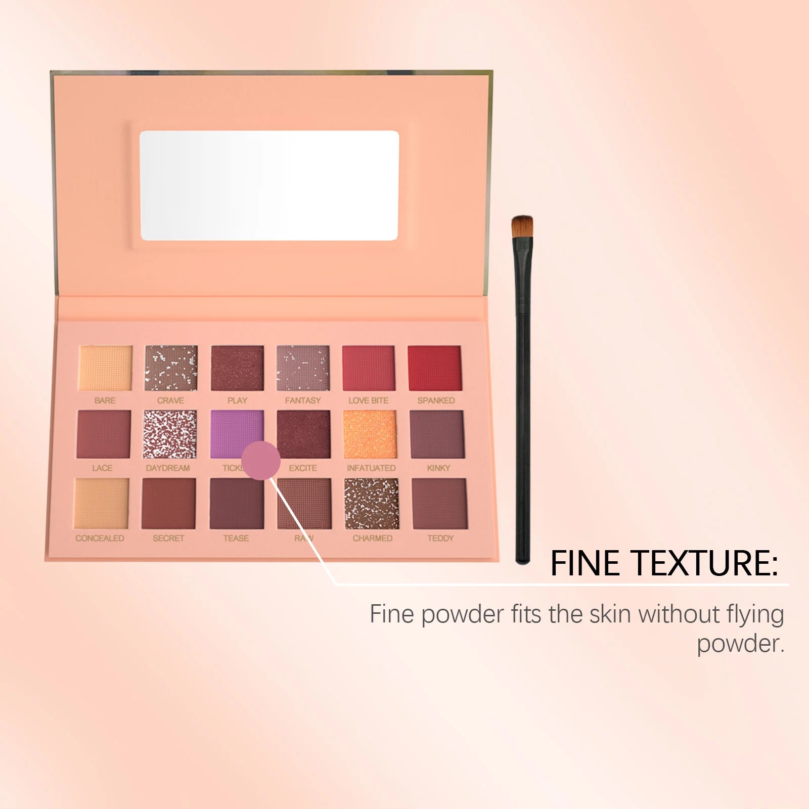 18-Shade Glitter Eyeshadow Palette – Shimmer, Matte & Highlighter Eyeshadow Palette Oasis Select