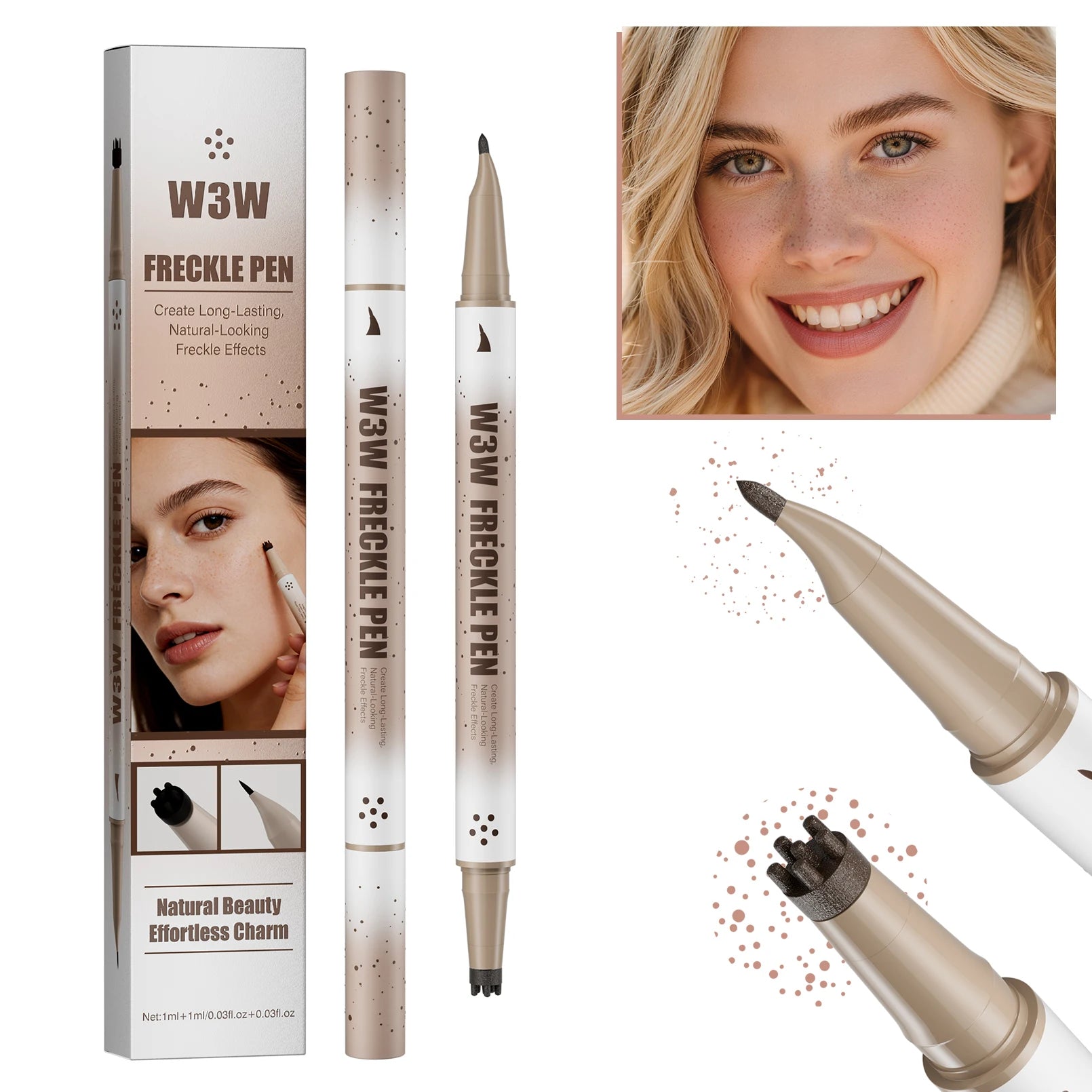 Realistic Freckle Pen – Waterproof Natural Dot Makeup Pen