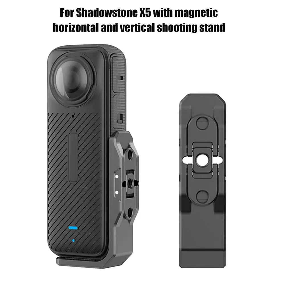 Magnetic Mount Adapter For Insta360X5/4 Horizontal And Vertical Shooting Bracket For Insta X5 Sports Camera Accessories L-Shaped Oasis Select