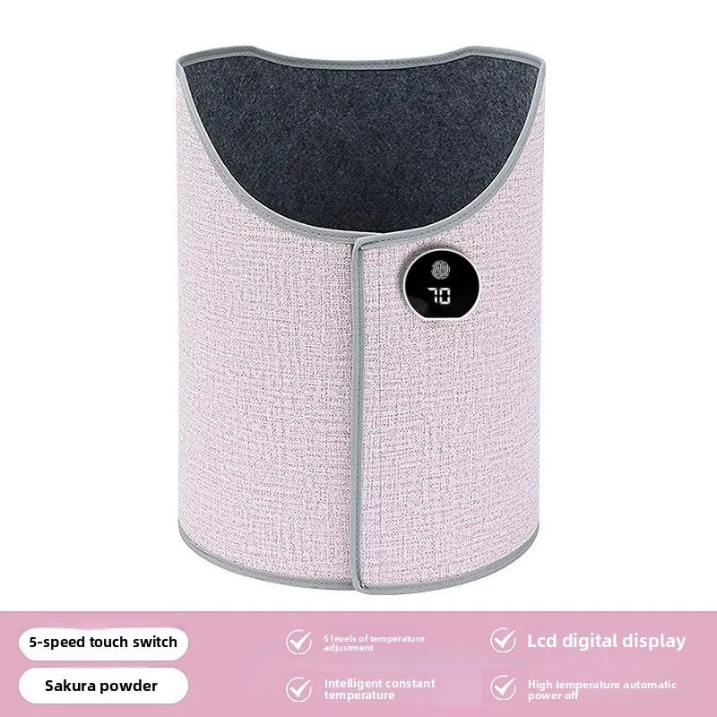 Silent Foldable Leg Warmer Pro - Under Desk Electric Foot Heater with Thermostat & Auto Shut Off for Office Home Timer Oasis Select Pink UK China Mainland