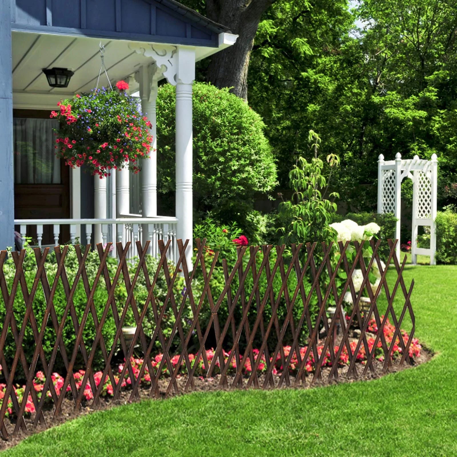 Garden Expanding Wooden Trellis Expandable Trellises Aluminum Riveted Each Piece Expands to Climbing Plants Support Oasis Select