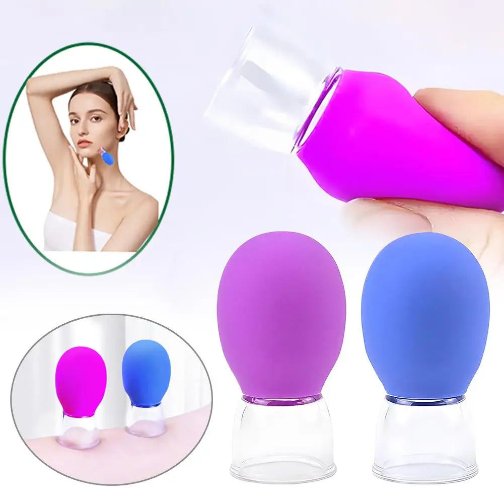 Silicone Face Massager Vacuum Eye Skin Face Lifting Facial Cups Anti Cellulite Jar Anti-Wrinkle Cupping Therapy Beauty Tool Oasis Select