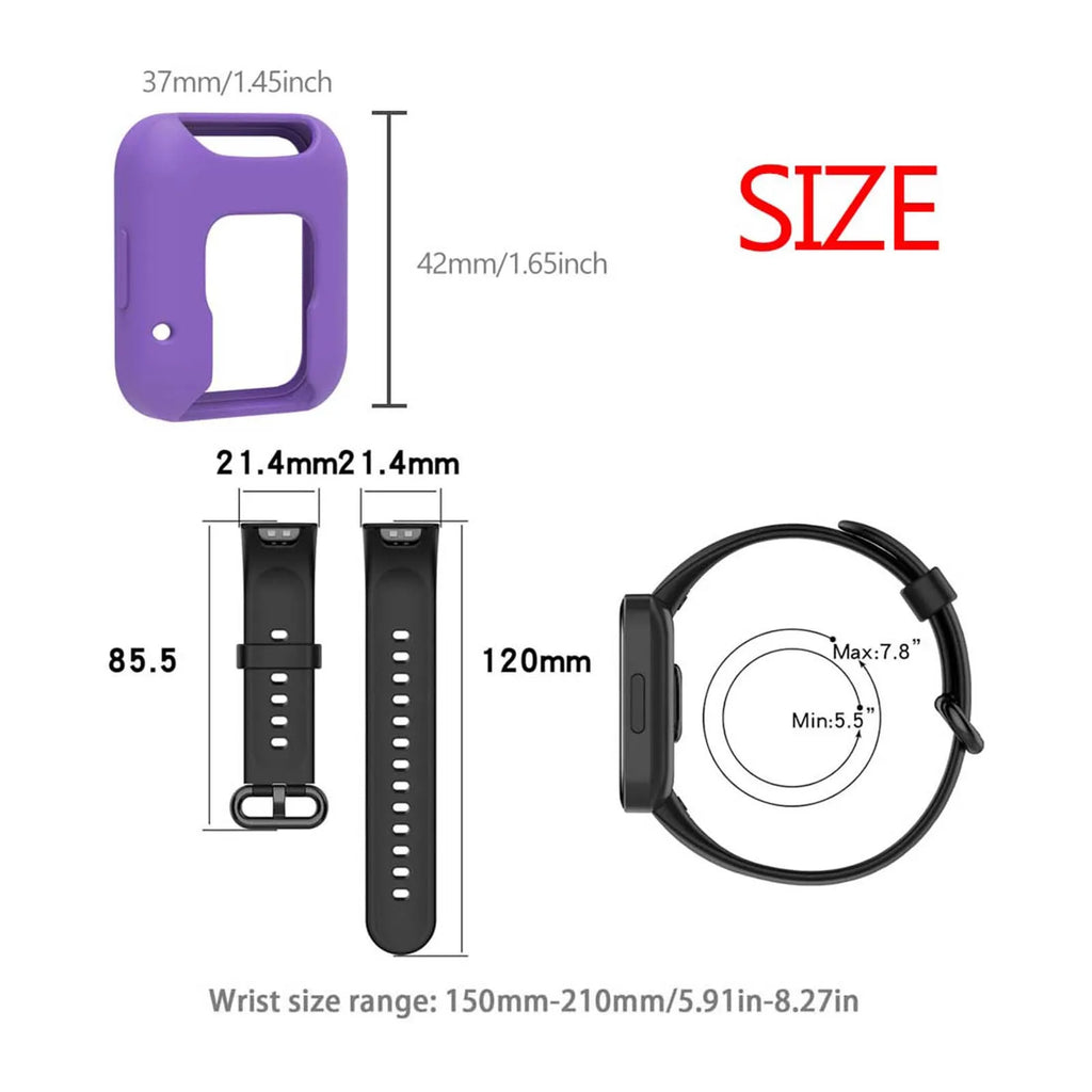 Silicone WatchBand Strap For Redmi Watch 2 Lite SmartWatch Band WristBand Redmi Watch 2 Protective Case Protector Cover Oasis Select