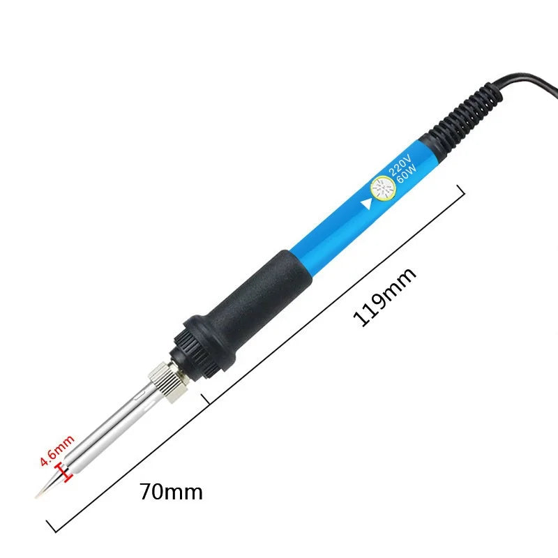 60W Adjustable Temperature Electric Soldering Iron 220V 110V 60W Welding Solder Rework Station Heat Pencil Tips Repair Tools Oasis Select