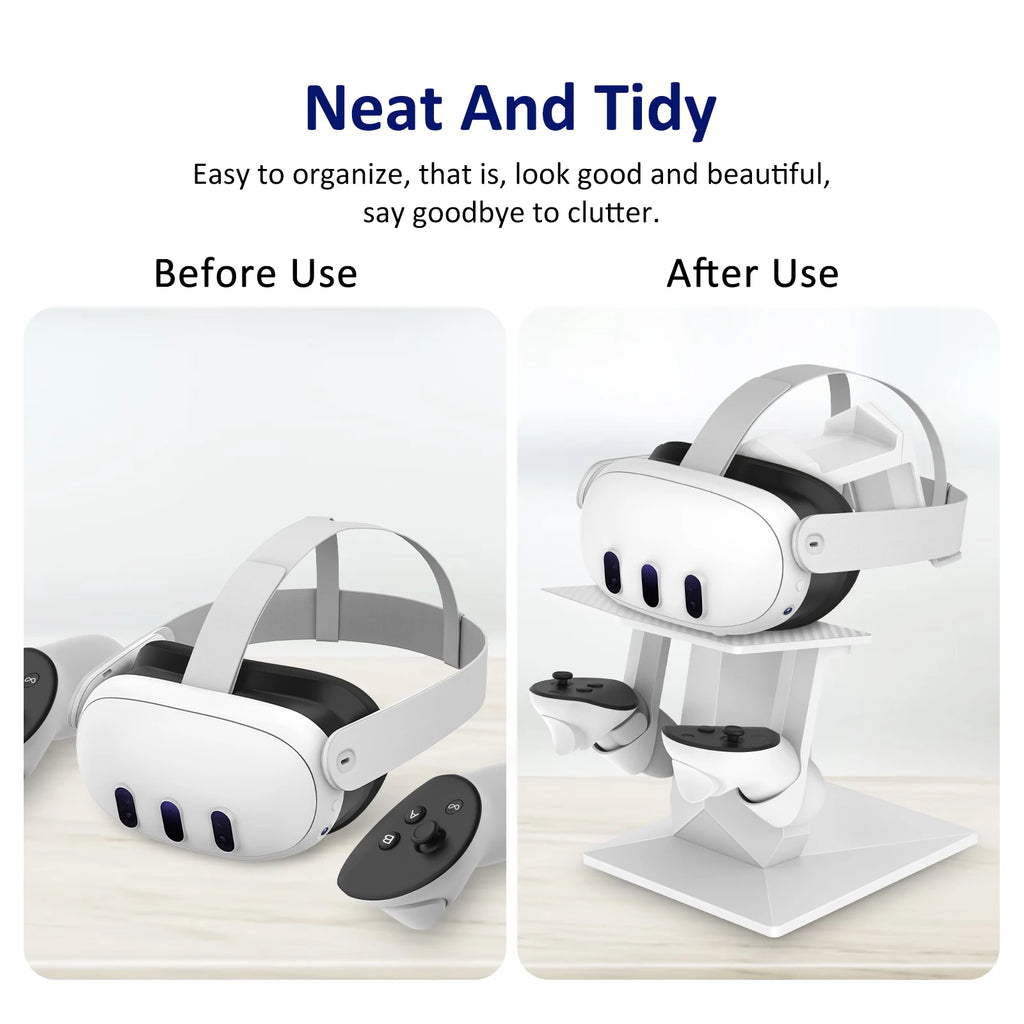 VR Headset & Controller Stand for Meta Quest 3, 2 & Pro